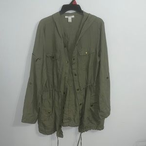 Navy Green Light Jacket
